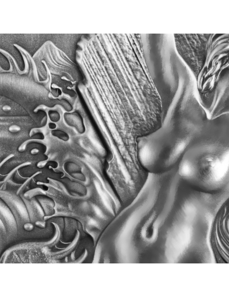 ANDROMEDA AND THE SEA MONSTER Celestial Beauty 2 Oz Silver Coin 2000 Francs Cameroon 2022 - Coins & More - Camerun