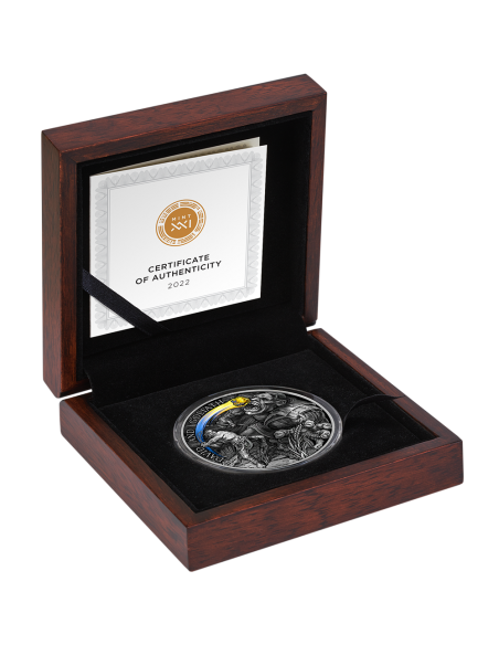 DAVID AND GOLIATH 2 Oz Silver Coin 10 Cedis Ghana 2022 - Coins & More - Ghana
