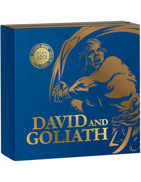 DAVID AND GOLIATH 2 Oz Silver Coin 10 Cedis Ghana 2022 - Coins & More - Ghana