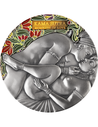 KAMA SUTRA IV Moments of Love 3 Oz Silver Coin 3000 Francs Cameroon 2022 - Coins & More - Camerún