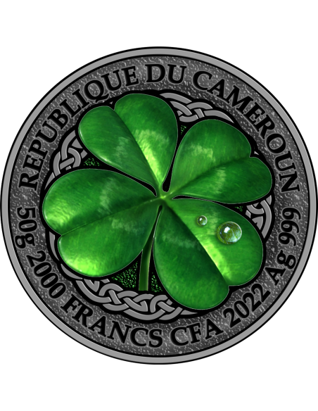 KEEP YOUR LUCK Silver Coin 2000 Francs CFA Cameroon 2022