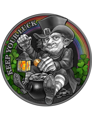 KEEP YOUR LUCK Silver Coin 2000 Francs CFA Cameroon 2022