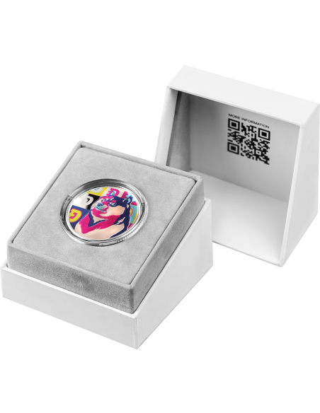 DOGECOIN 1 Oz Silver Proof Coin 1 Dogecoin United Crypto States 2022 - Coins & More - Monedas por País