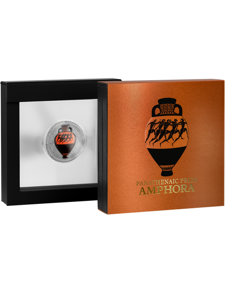PANATHENAIC PRIZE AMPHORA 2 Oz Silver Coin 10 Cedis Ghana 2022 - Coins & More - Ghana