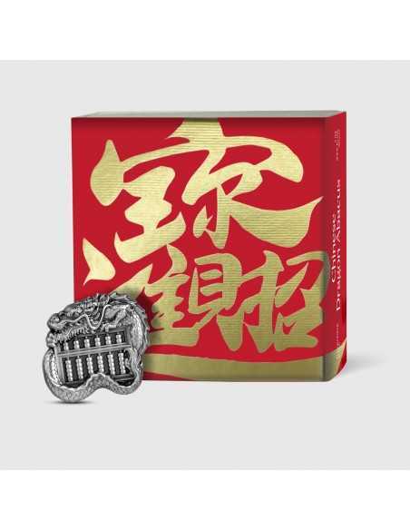 CHINESE DRAGON ABACUS 1 Oz Silver Coin 5000 Francs Chad 2023 - Coins & More - Tchad