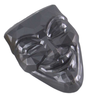 THE REBEL (Guy Fawkes) Dark Edition The Mask Series 2 Oz Silver Stacker - Coins & More - Silver