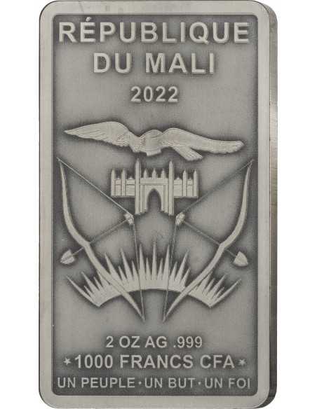 ICONS OF HERITAGE Egypt 2 Oz Silver Coin 1000 Francs Mali 2022 - Coins & More - Africa