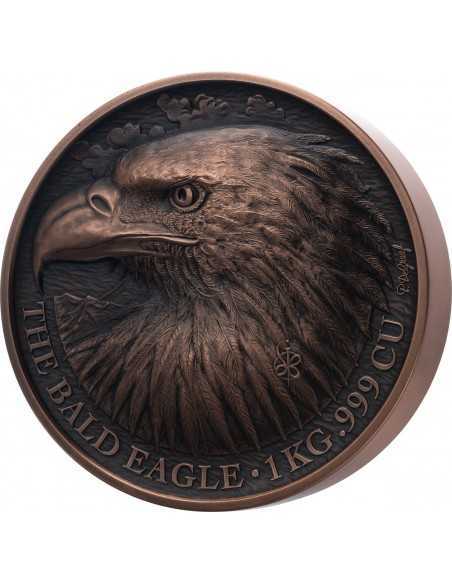 BALD EAGLE Cuivre 1 Kg Kilo Copper Coin 1500 Francs Benin 2022 - Coins & More - Africa