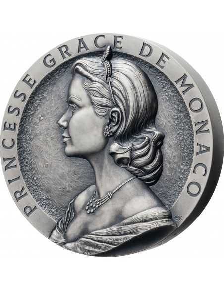 PRINCESSE GRACE DE MONACO 40 Anniversary 1 Kg Kilo Silver Coin 10000 Francs GNF Guinea 2022 - Coins & More - Argent