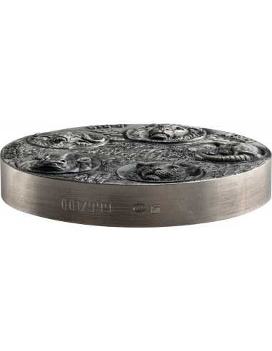 COMPLETER Big Five Mauquoy 5 Oz Silver Coin 5000 Francs Ivory Coast 2022 - Coins & More - Costa d'Avorio