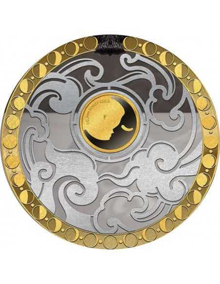 MOON Symbols of Life Gold and Silver Coin 10$ Barbados 2022 - Coins & More - Barbade