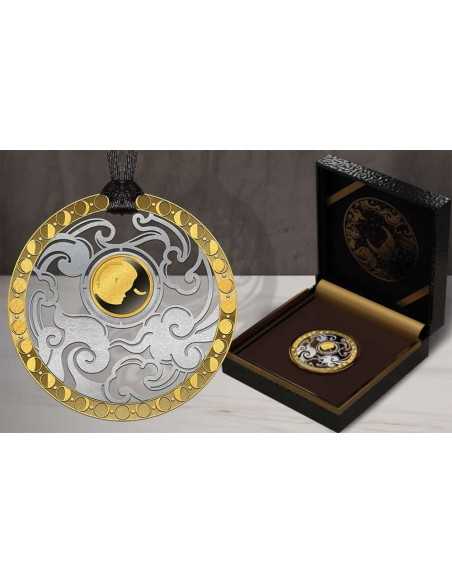 MOON Symbols of Life Gold and Silver Coin 10$ Barbados 2022 - Coins & More - Barbade