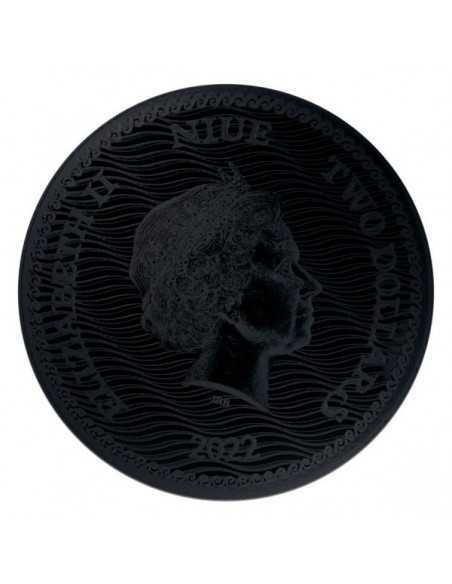 CALICO JACK Jolly Roger Burning Pirates 1 Oz Silver Coin 2$ Niue 2022 - Coins & More - Niue