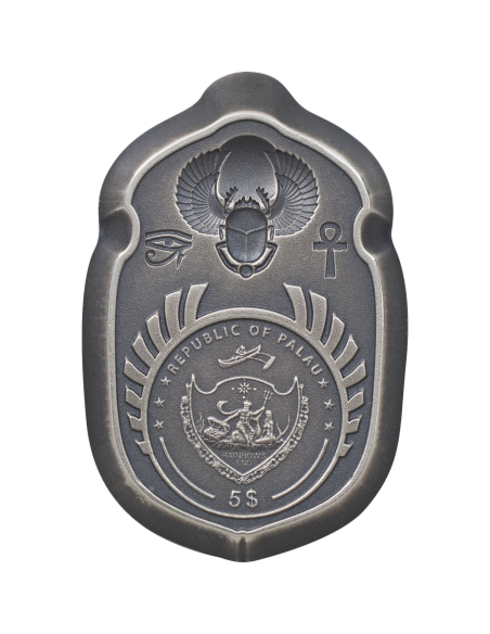 SCARAB Ramses II 1 Oz Silver Coin 5$ Palau 2022 - Coins & More - Palau