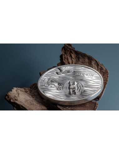 HIPPOS Private Split Views 1 Oz Silver Coin 5$ Palau 2023 - Coins & More - Palau