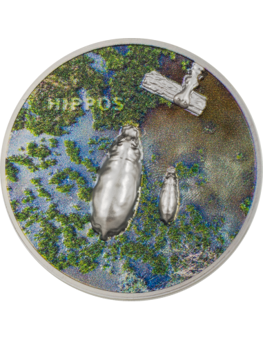 HIPPOS Private Split Views 1 Oz Silver Coin 5$ Palau 2023 - Coins & More - Palau