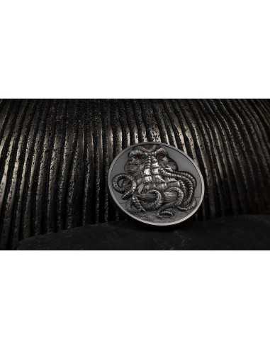 CTHULHU Howard Phillips Lovecraft 3 Oz Silver Coin 20$ Palau 2022 - Coins & More - Palau