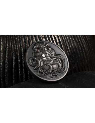 CTHULHU Howard Phillips Lovecraft 3 Oz Silver Coin 20$ Palau 2022 - Coins & More - Palau