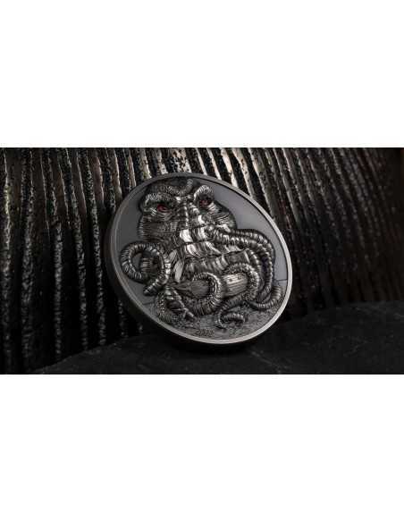 CTHULHU Howard Phillips Lovecraft 3 Oz Silver Coin 20$ Palau 2022 - Coins & More - Palau