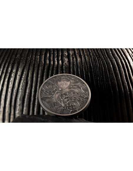 CTHULHU Howard Phillips Lovecraft 3 Oz Silver Coin 20$ Palau 2022 - Coins & More - Palau