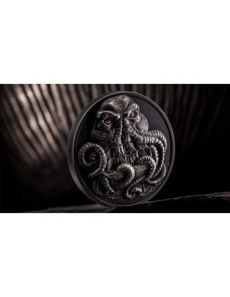 CTHULHU Howard Phillips Lovecraft 3 Oz Silver Coin 20$ Palau 2022 - Coins & More - Palau