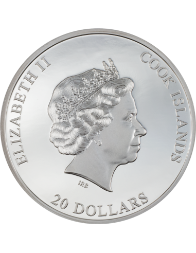 SILVER BURST 2.0 3 Oz Silver Coin 20$ Cook Islands 2022