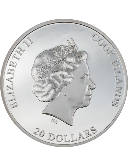 SILVER BURST 2.0 3 Oz Silver Coin 20$ Cook Islands 2022
