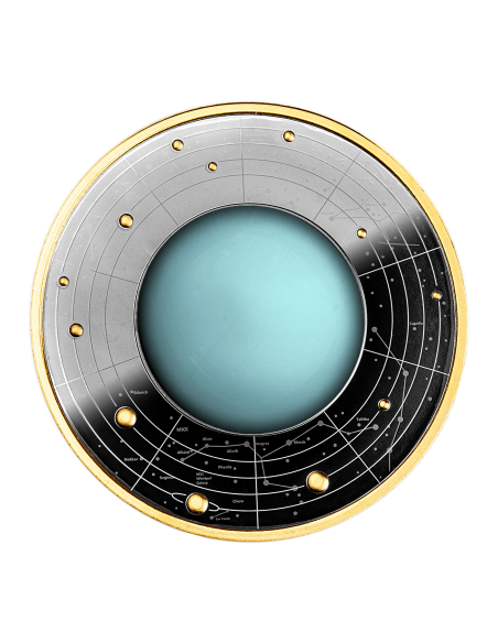 URANUS Silver Coin 500 Francs Cameroon 2021 - Coins & More - Cameroon