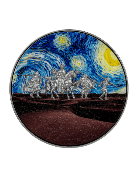 JOURNEY TO THE WEST ON A STARRY NIGHT 2 Oz Silver Coin 10000 Francs Chad 2023 - Coins & More - Chad