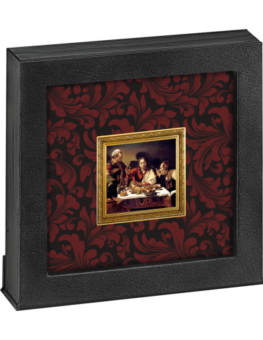 SUPPER AT EMMAUS Caravaggio 450th Anniversary 1 Oz Silver Coin 1$ Niue 2022 - Coins & More - Niue