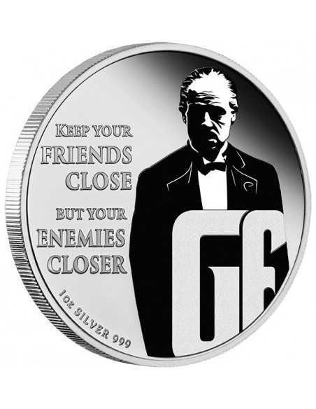 GODFATHER 50th Anniversary 1 Oz Silver Coin 2$ Niue 2022 - Coins & More - Niue