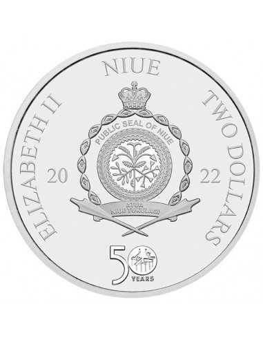 GODFATHER 50th Anniversary 1 Oz Silver Coin 2$ Niue 2022 - Coins & More - Niue