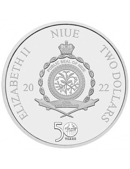 GODFATHER 50th Anniversary 1 Oz Silver Coin 2$ Niue 2022 - Coins & More - Niue