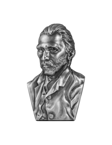 VINCENT VAN GOGH Shaped 2 Oz Silver Coin 10000 Francs Chad 2023 - Coins & More - Chad
