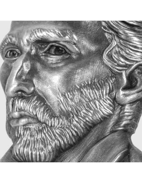 VINCENT VAN GOGH Shaped 2 Oz Silver Coin 10000 Francs Chad 2023 - Coins & More - Chad