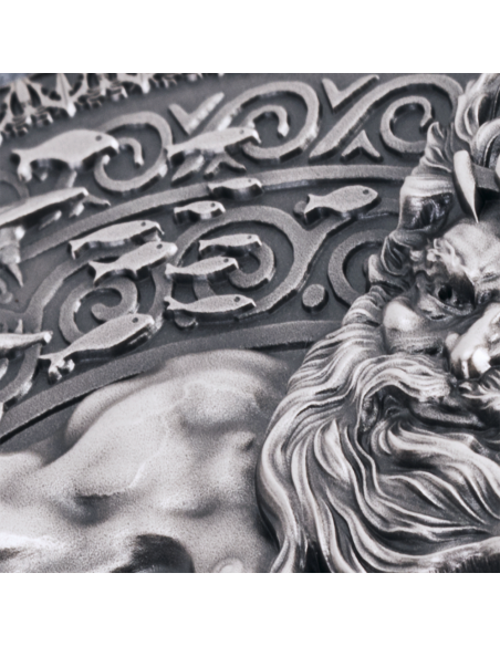 POSEIDON The Great Greek Mythology 3 Oz Silver Coin 3000 Francs Cameroon 2022 - Coins & More - Cameroon