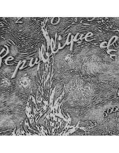 STARRY NIGHT By Vincent Van Gogh Colored 1 Oz Silver & 14 Oz Copper Coin 5000 Francs Chad 2023 - Coins & More - Tchad