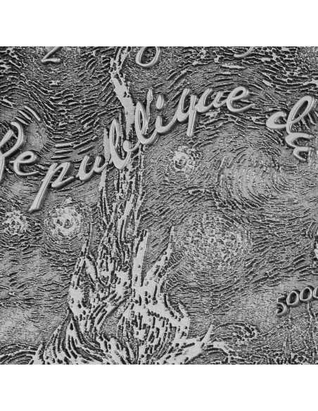 STARRY NIGHT By Vincent Van Gogh Colored 1 Oz Silver & 14 Oz Copper Coin 5000 Francs Chad 2023 - Coins & More - Tchad