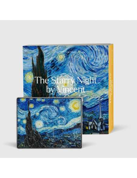 STARRY NIGHT By Vincent Van Gogh Colored 1 Oz Silver & 14 Oz Copper Coin 5000 Francs Chad 2023 - Coins & More - Tchad