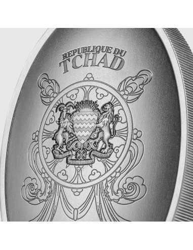 THOUSAND ARMS GUANYIN 5 Oz Silver Coin 25000 Francs Chad 2023 - Coins & More - Chad