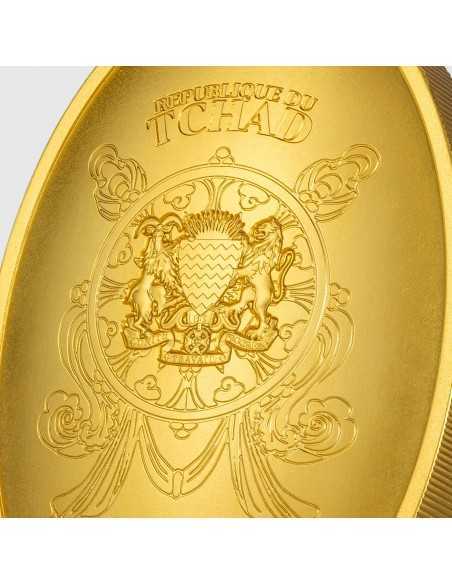 THOUSAND ARMS GUANYIN Gilded 5 Oz Silver Coin 25000 Francs Chad 2023 - Coins & More - Chad
