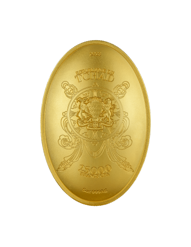 THOUSAND ARMS GUANYIN Gilded 5 Oz Silver Coin 25000 Francs Chad 2023 - Coins & More - Chad