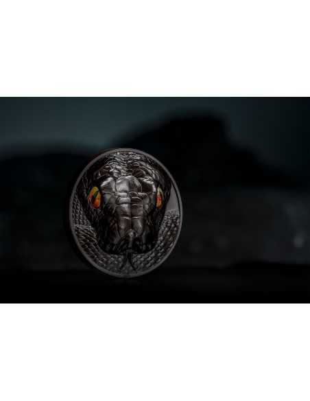 PYTHON Hunters By Night 2 Oz Silver Coin 10$ Palau 2022 - Coins & More - Palau