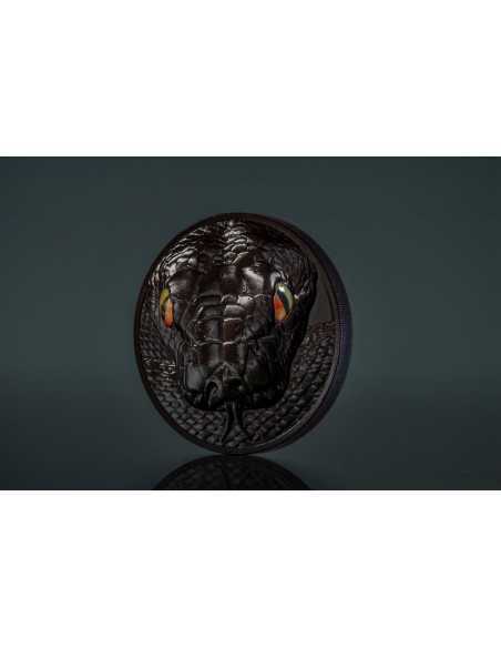 PYTHON Hunters By Night 2 Oz Silver Coin 10$ Palau 2022 - Coins & More - Palau