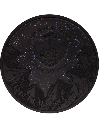 PYTHON Hunters By Night 2 Oz Silver Coin 10$ Palau 2022 - Coins & More - Palau