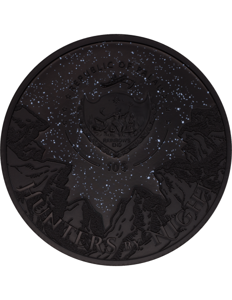 PYTHON Hunters By Night 2 Oz Silver Coin 10$ Palau 2022 - Coins & More - Palau