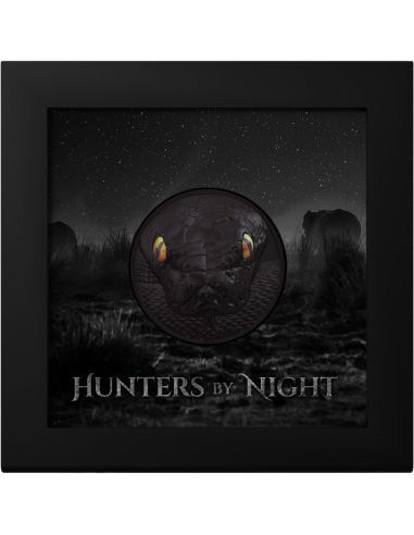 PYTHON Hunters By Night 2 Oz Silver Coin 10$ Palau 2022 - Coins & More - Palau