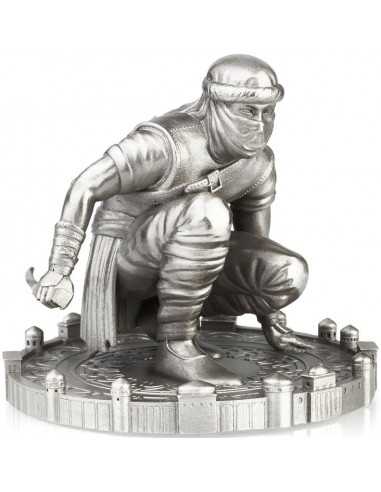 NIZARIS ASSASSINS STATUE FIGURINE 5 Oz Silver Coin 10$ Niue 2022 - Coins & More - Niue