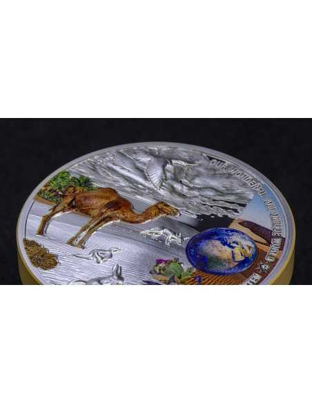 DESERT Our Earth Ecosystems 2 Oz Silver Coin 10$ Palau 2022 - Coins & More - Palau