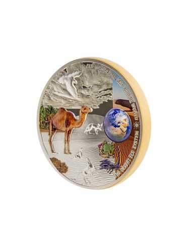 DESERT Our Earth Ecosystems 2 Oz Silver Coin 10$ Palau 2022 - Coins & More - Palau